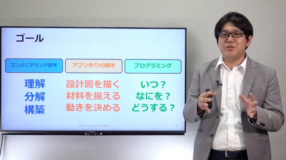 2022年度 第1回 「サイバー大学 IT・ビジネスセミナー」<br>アプリ開発を通して学ぶ「エンジニアリング思考」