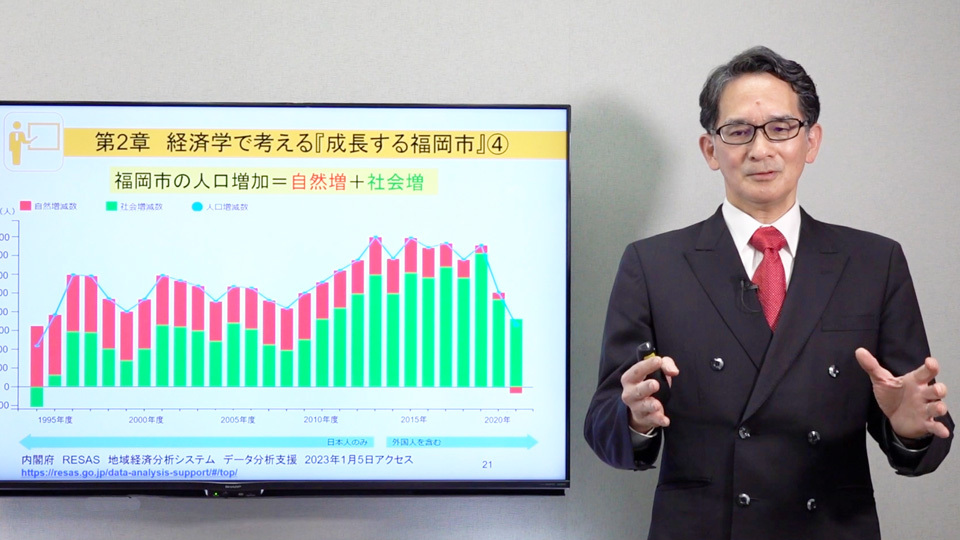2022年度 第4回 「サイバー大学 IT・ビジネスセミナー」<br>経済学とデータから考える『成長する福岡市』~福岡市の歴史を変えたのは新聞社だった!?~
