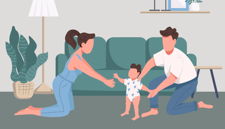 <small>子育て中の教職員が集まり、「育児座談会」を開催しました</small>