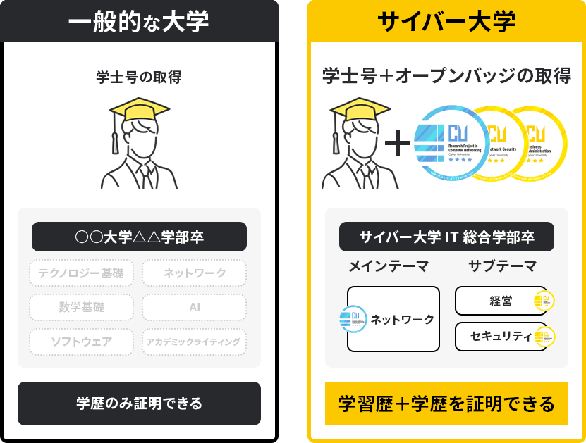 一般的な大学・サイバー大学