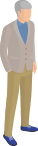 老いた男性イメージ