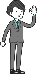 説明する男性講師イラスト